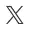 X social media icon representing Twitter platform